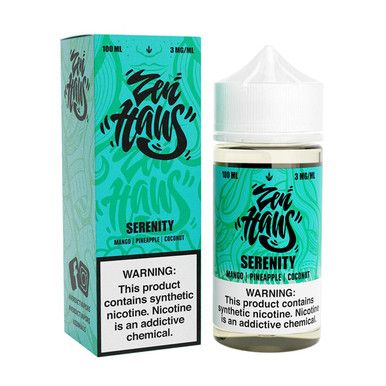 Serenity Zen Haus 100mL with packaging