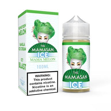 Mama Melon Ice (Honeydew Melon Ice) The Mamasan 100mL with Packaging