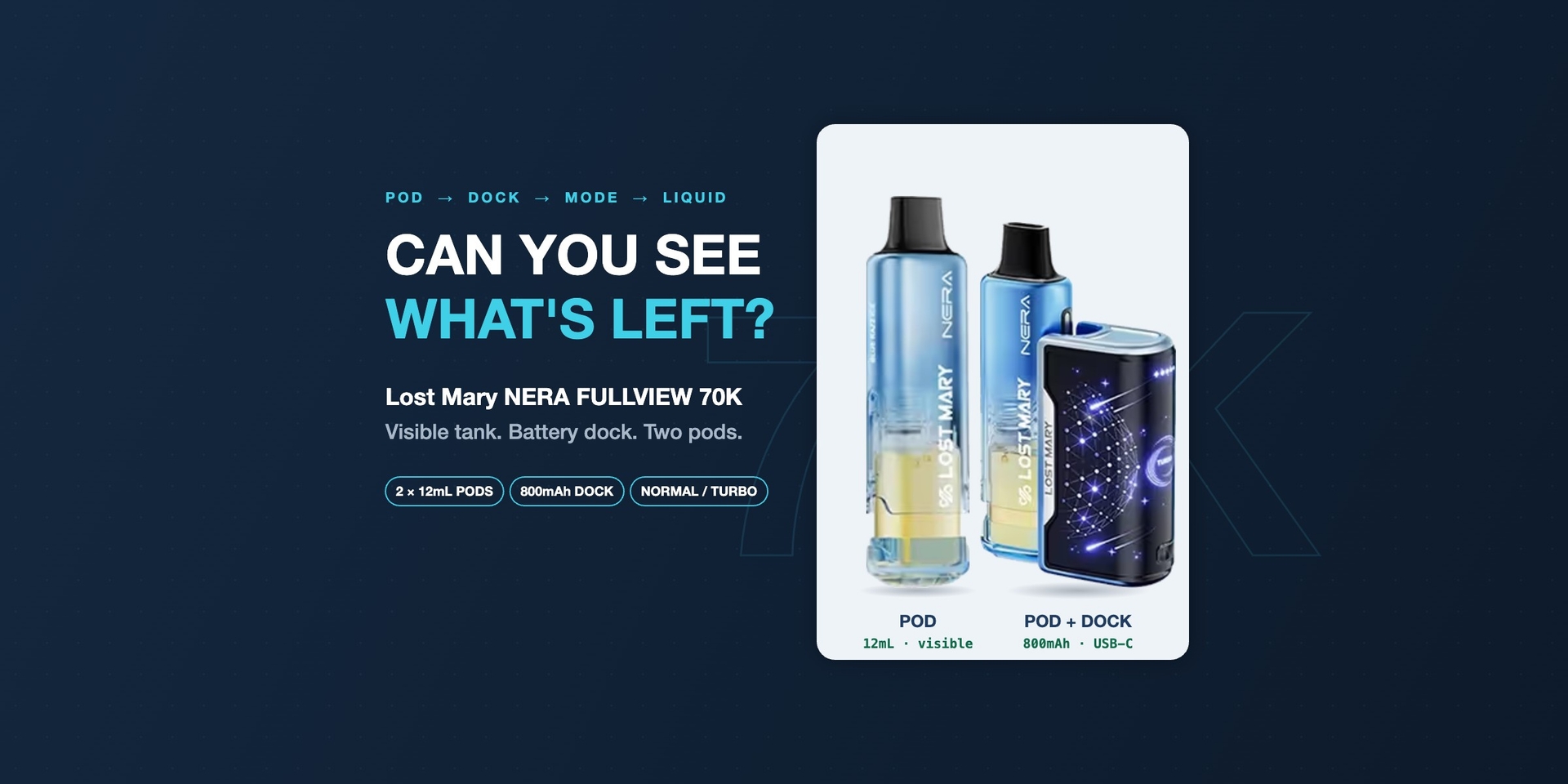 How Does the Lost Mary NERA FULLVIEW 70K Work — and Is the Visible Tank Actually Useful?